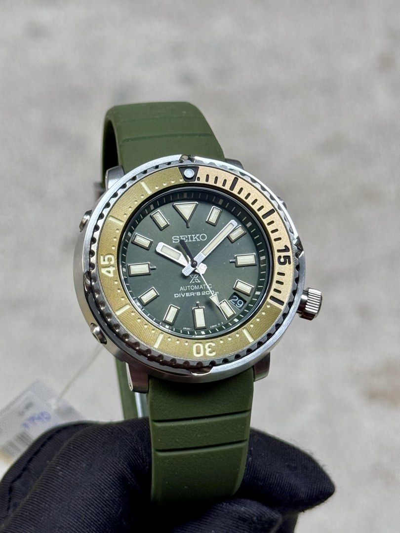 Brand New Seiko Prospex Green Tuna Automatic Divers Watch SRPF83K1