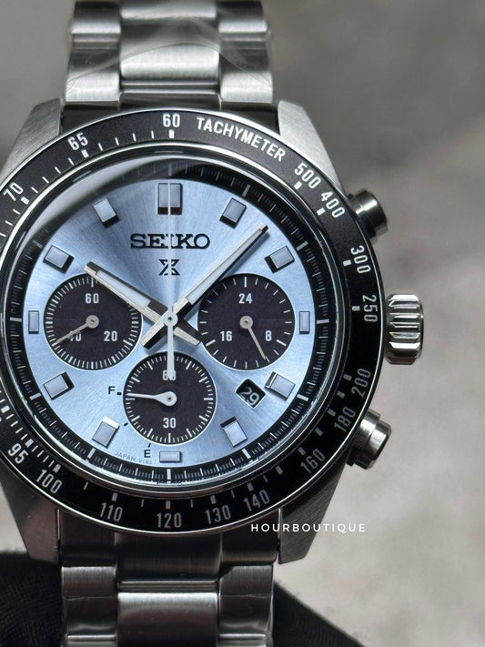 Brand New Seiko Prospex Ice Blue Dial SpeedTimer SBDL109 SSC935P1