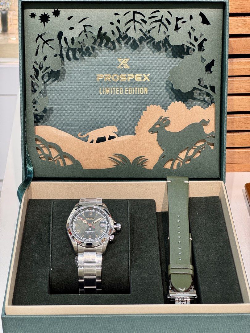 Brand New Seiko Prospex Jungle Theme Alpinist Automatic Field Watch SPB341J1