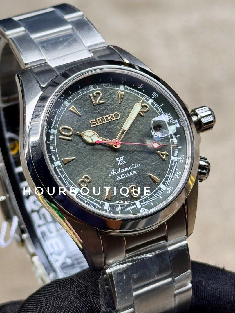 Brand New Seiko Prospex Jungle Theme Alpinist Automatic Field Watch SPB341J1