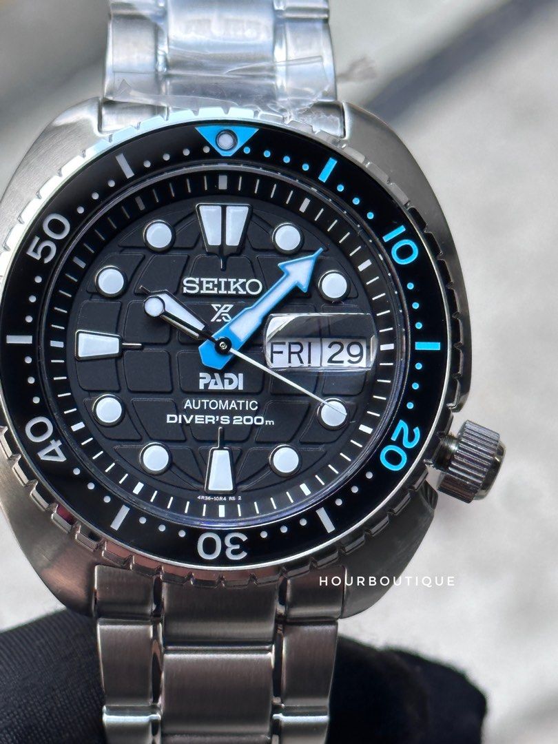 Brand New Seiko Prospex King Turtle PADI Edition Grenade Dial Automatic Divers Watch SRPG19K1