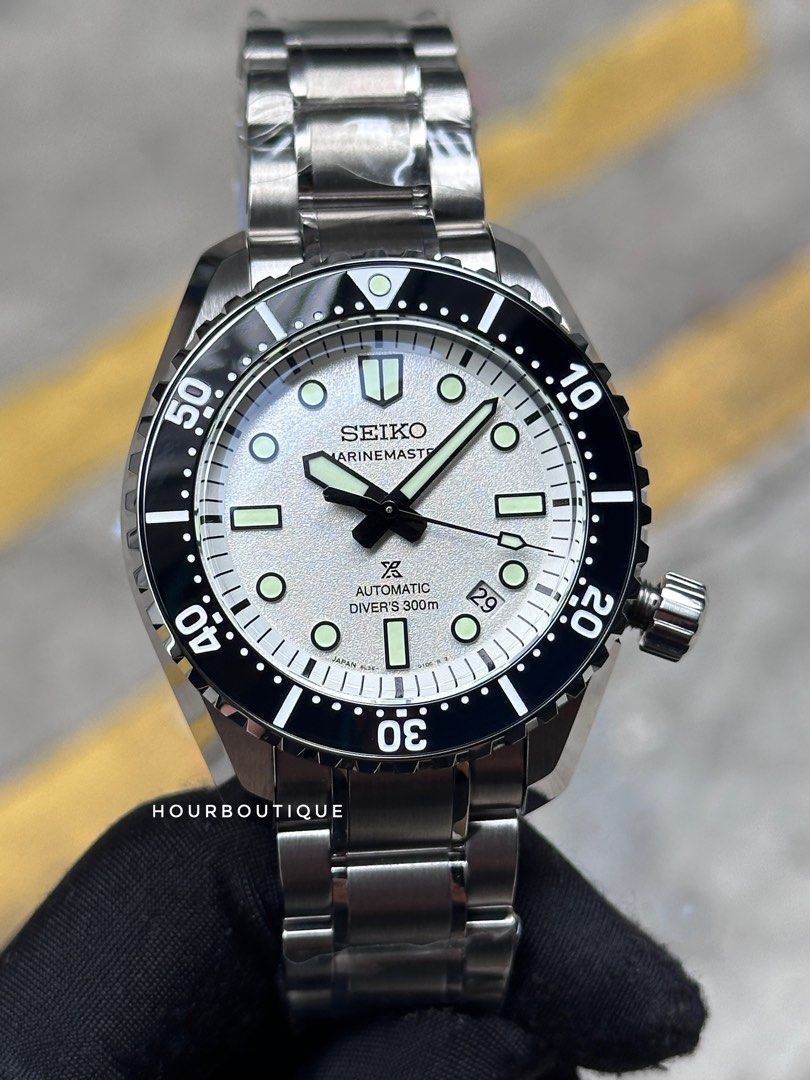 Brand New Seiko Prospex Marine Master MM300 White Dial Automatic Divers SLA077J1 SBDX063