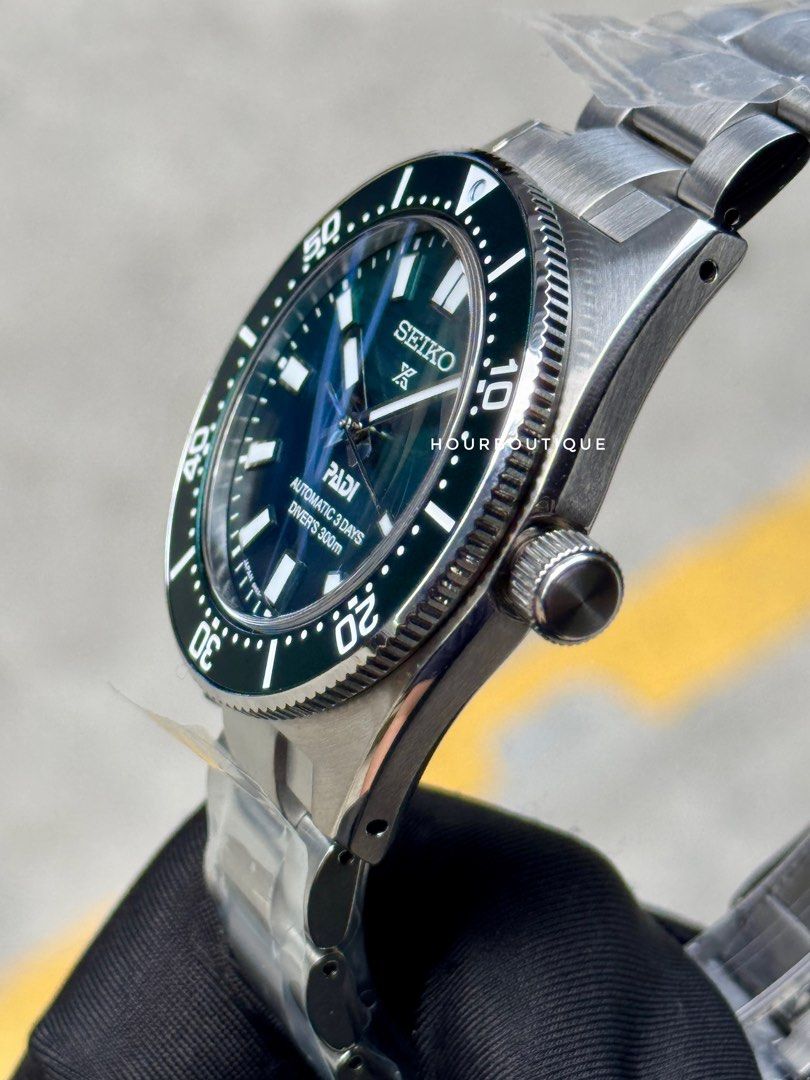 Brand New Seiko Prospex PADI 62Mas Green Dial Automatic Divers Watch SBDC205 SPB501J1