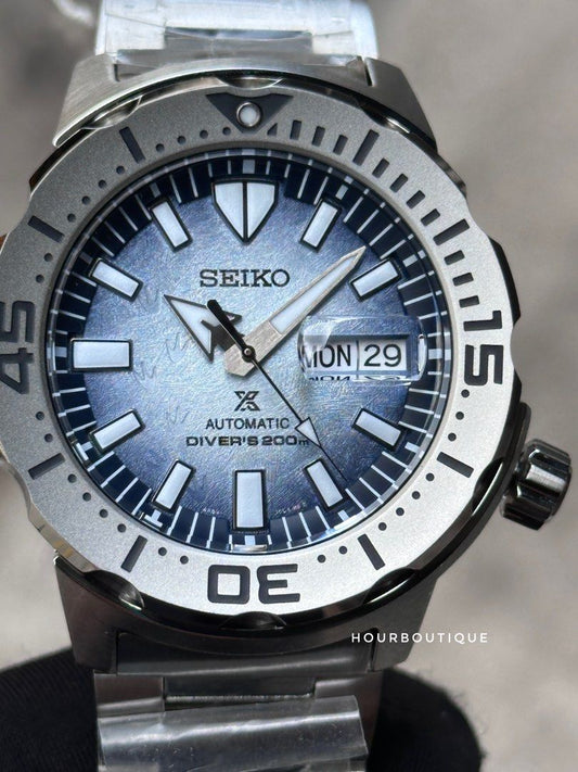 Brand New Seiko Prospex Penguin Feet Dial Monster , Mens Automatic Divers Watch SRPG57K1