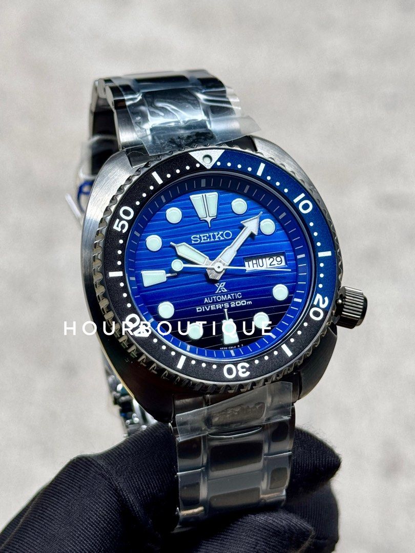 Brand New Seiko Prospex PVD Black Case Turtle, Automatic Divers Watch SRPD11K1