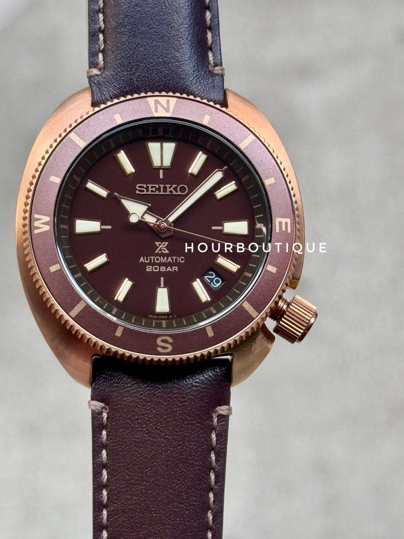 Brand New Seiko Prospex Rose Gold Land Tortoise Automatic FieldWatch SRPG18K1