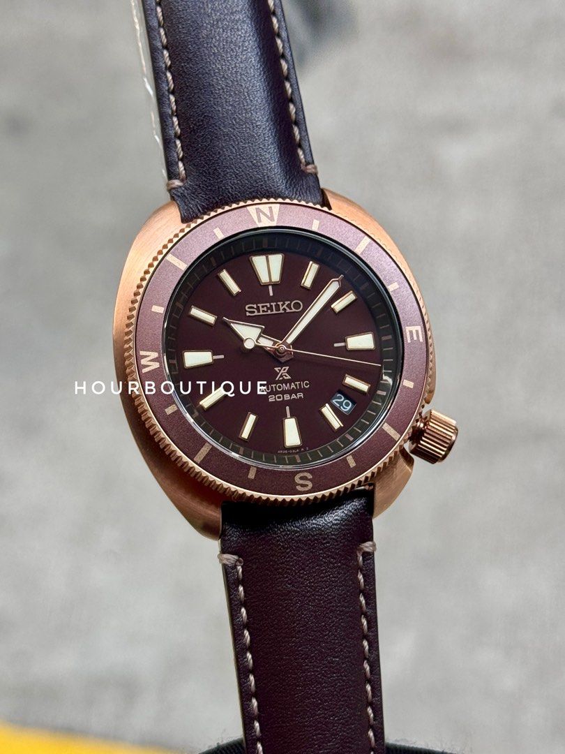 Brand New Seiko Prospex Rose Gold Land Tortoise Automatic FieldWatch SRPG18K1