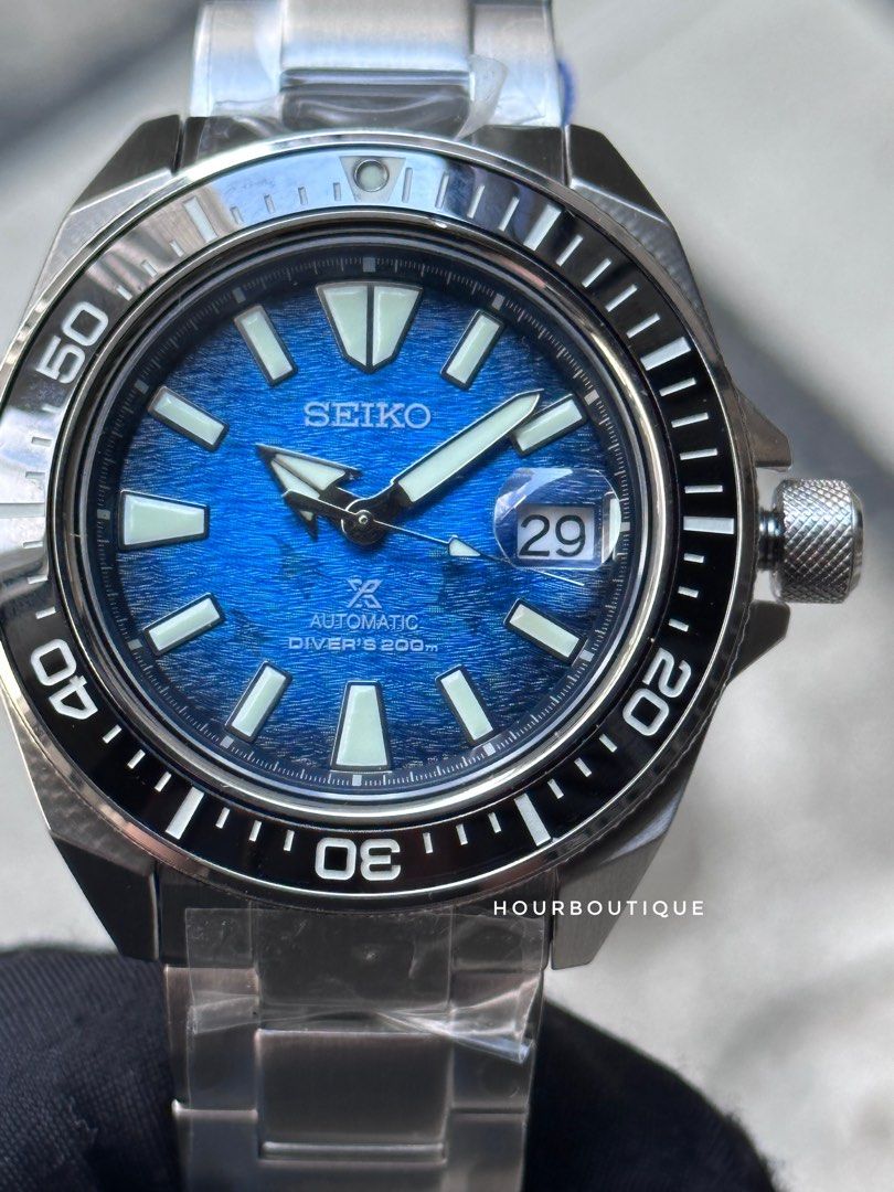 Brand New Seiko Prospex Save The Ocean Manta Ray Dial Automatic Divers Watch SRPE33K1