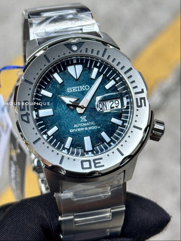 Brand New Seiko Prospex School of Dolphins Dial, Monster Series Automatic Watch SRPH75K1