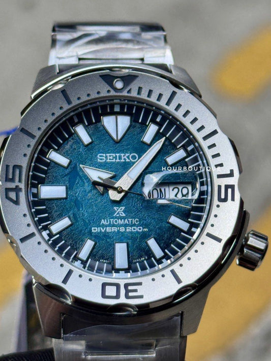 Brand New Seiko Prospex School of Dolphins Dial, Monster Series Automatic Watch SRPH75K1