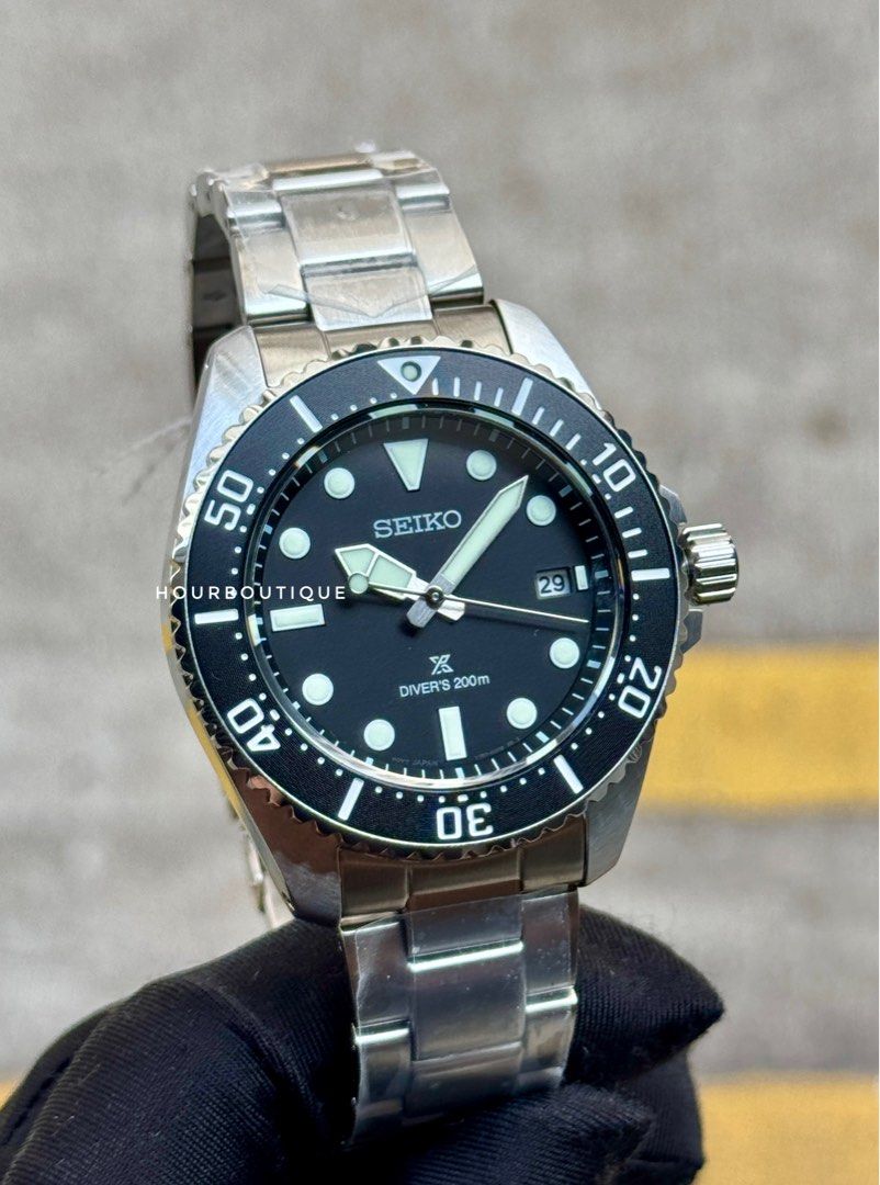 Brand New Seiko Prospex Solar Divers Black Dial Watch SNE597P1