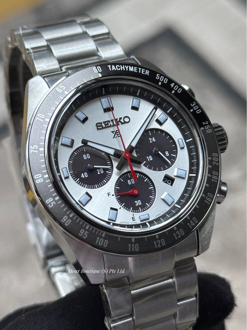 Brand New Made In Japan Seiko Prospex SpeedTimer Panda 41mm Solar Chro ...