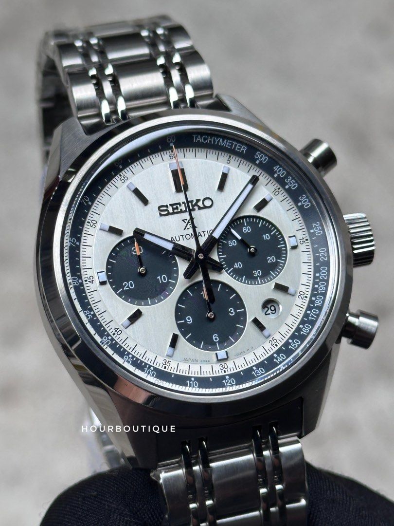 Brand New Seiko Prospex Speedtimer Automatic Chronograph Panda Dial Men’s Watch SBEC021 SRQ047J1