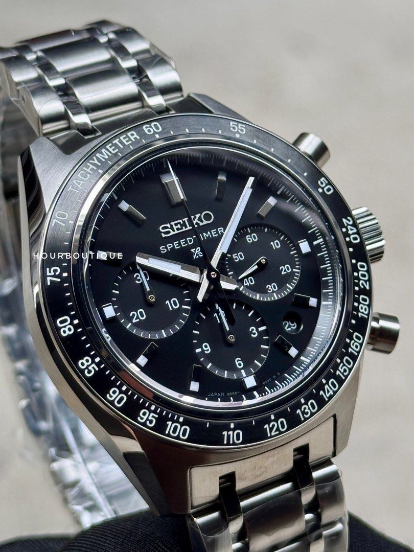 Brand New Seiko Prospex SpeedTimer Black Dial Automatic Chronograph SBEC027 SRQ055J1