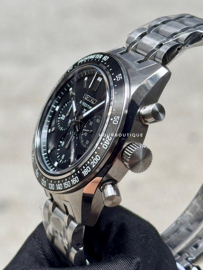 Brand New Seiko Prospex SpeedTimer Black Dial Automatic Chronograph SBEC027 SRQ055J1