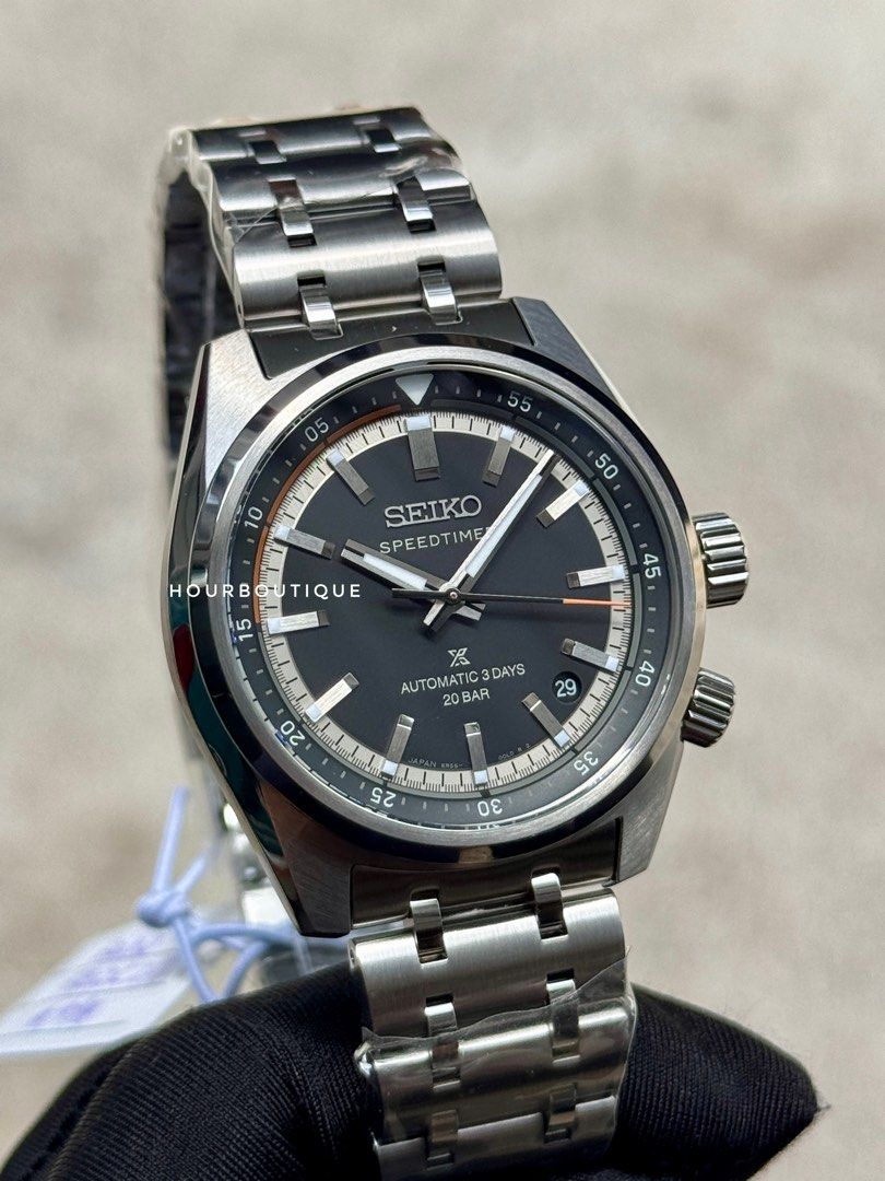 Brand New Seiko Prospex SpeedTimer Black Dial Automatic Watch SBDC217 SPB515J1