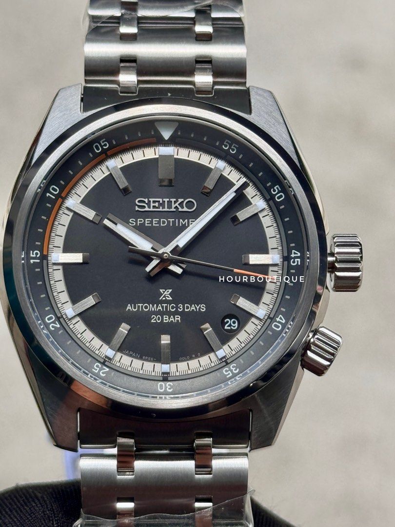 Brand New Seiko Prospex SpeedTimer Black Dial Automatic Watch SBDC217 SPB515J1