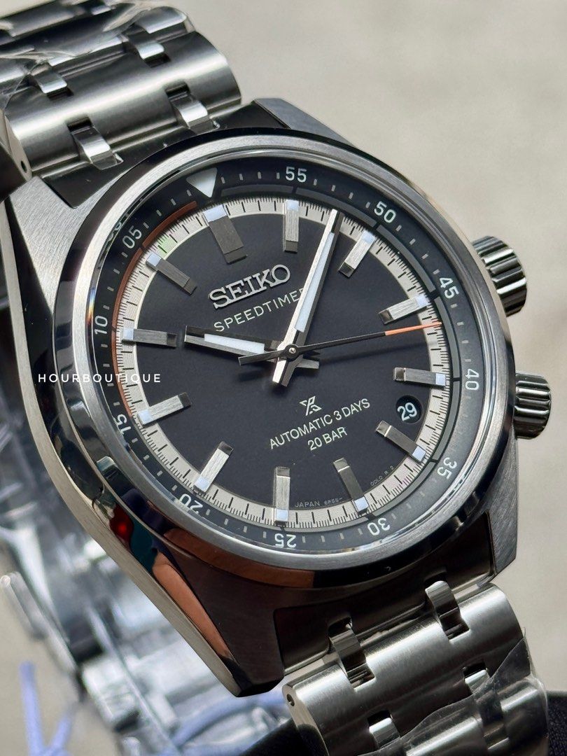 Brand New Seiko Prospex SpeedTimer Black Dial Automatic Watch SBDC217 SPB515J1