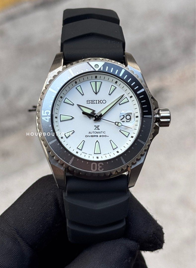 Brand New Seiko Prospex Titanium Shogun White Dial Automatic Divers Watch SPB191J1