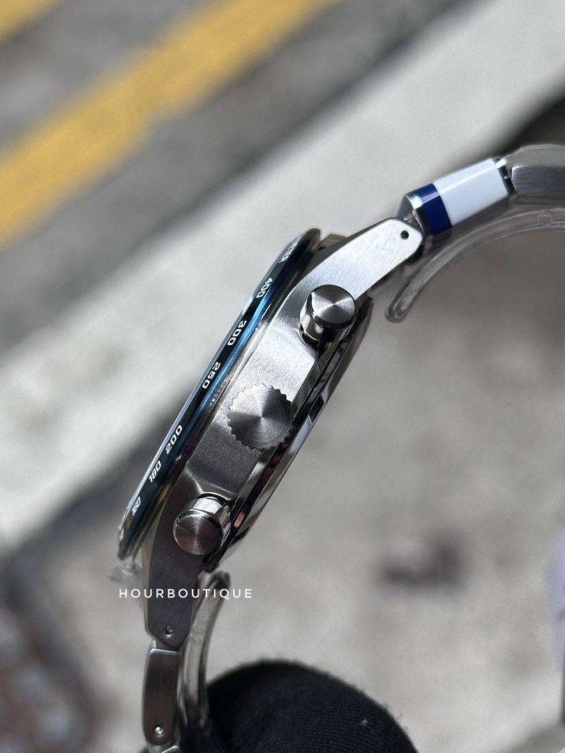 Brand New Seiko Quartz Chronograph Blue Dial Sapphire Crystal SSB445P1