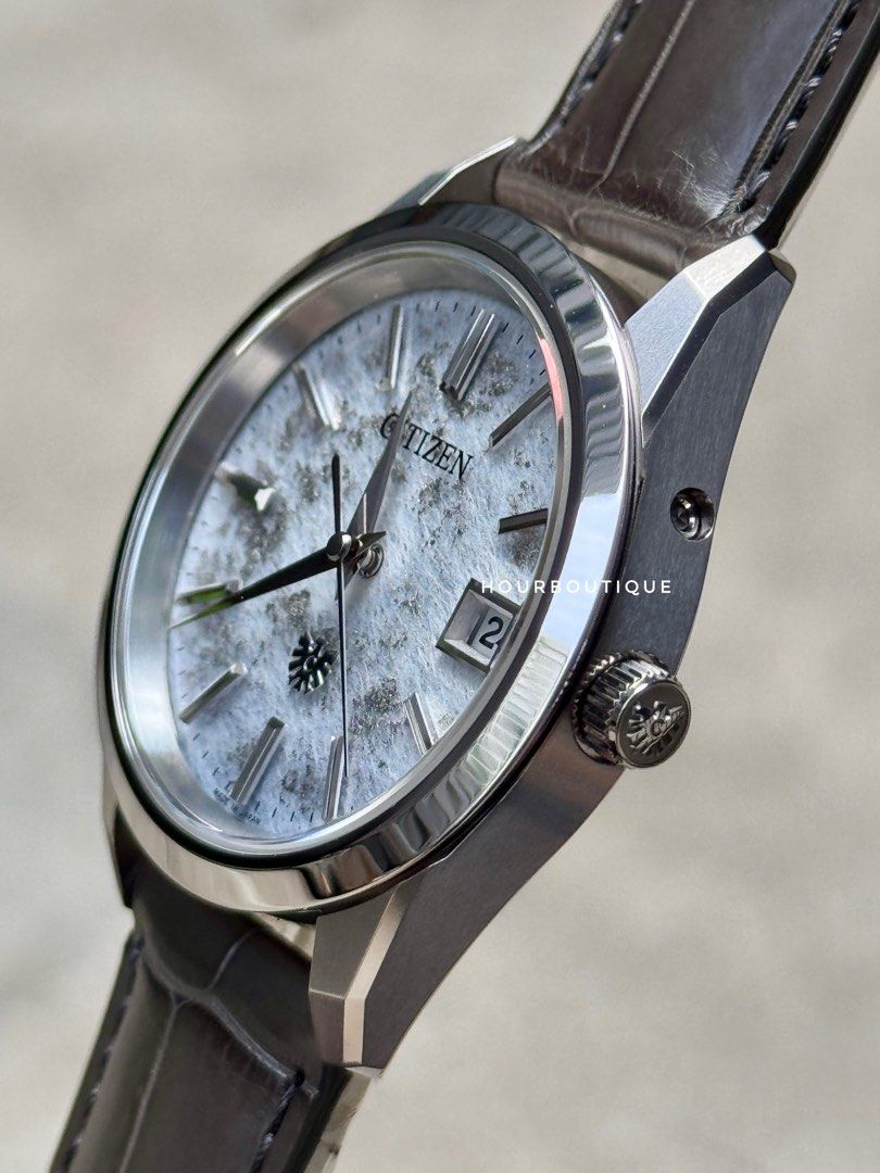 Brand New The Citizen “ Early Winter Morning “ Washi Paper Sial , Perpetual Calendar Eco-Drive Watch AQ4100-22A