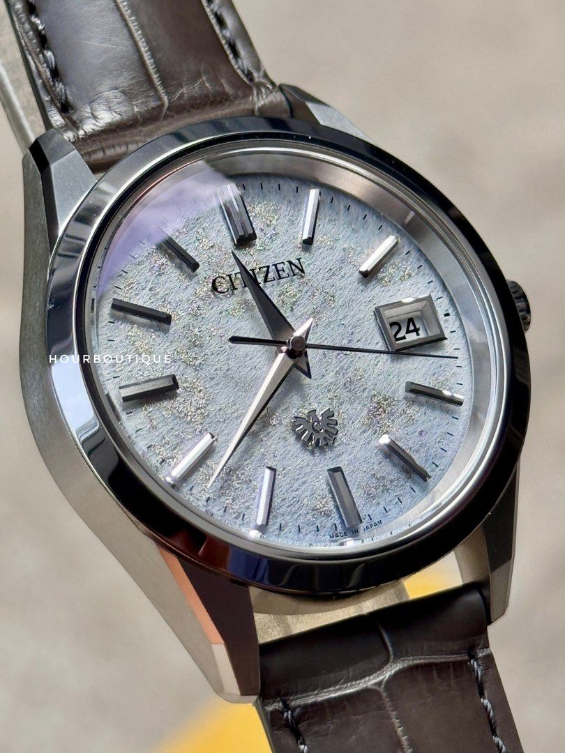 Brand New The Citizen “ Early Winter Morning “ Washi Paper Sial , Perpetual Calendar Eco-Drive Watch AQ4100-22A