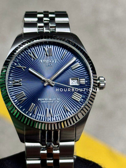 Brand New Tissot Ballade Chronometer Certified Blue Dial Automatic Watch T156.408.11.043.00