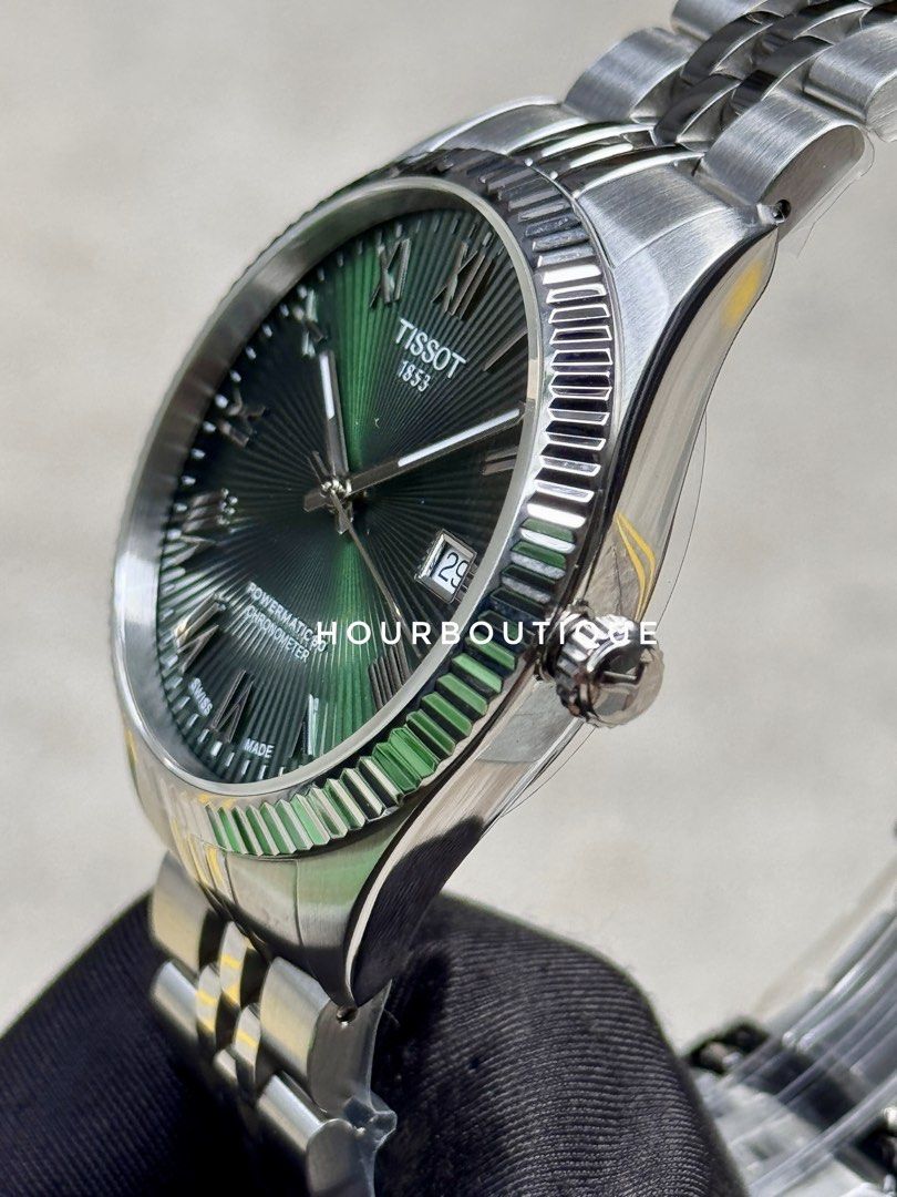 Brand New Tissot Ballade Chronometer Certified Green Dial Automatic Watch T156.408.11.093.00