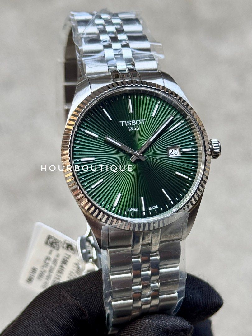 Brand New Tissot Ballade Quartz Green Dial Swiss Made Watch T156.410.11.091.00