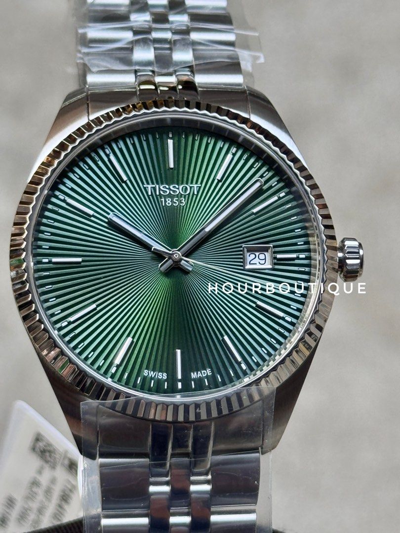 Brand New Tissot Ballade Quartz Green Dial Swiss Made Watch T156.410.11.091.00