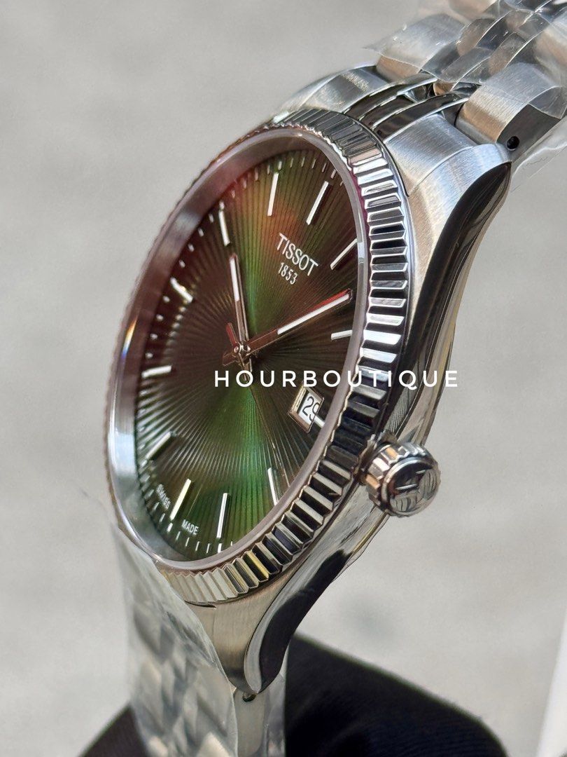 Brand New Tissot Ballade Quartz Green Dial Swiss Made Watch T156.410.11.091.00