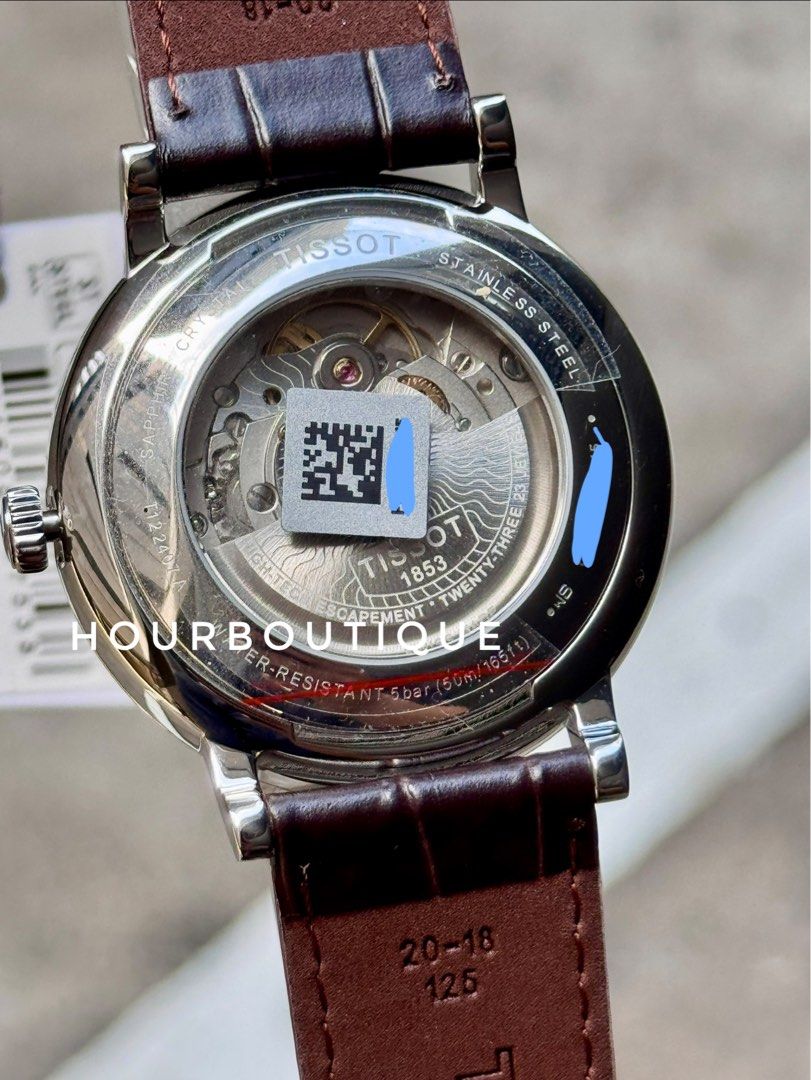 Brand New Tissot Classic Silver Dial Powermatic 80, Dress Watch T122.407.16.031.00