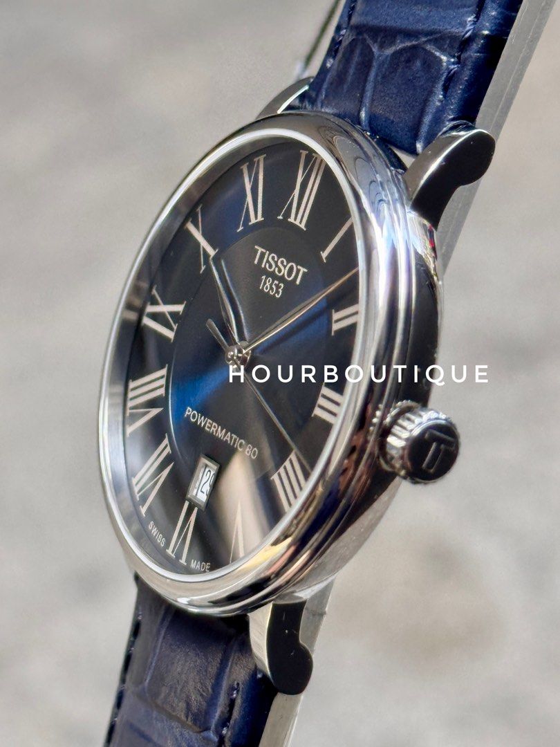 Brand New Tissot Classics Blue Dial Powermatic 80, Automatic Watch T122.407.16.043.00