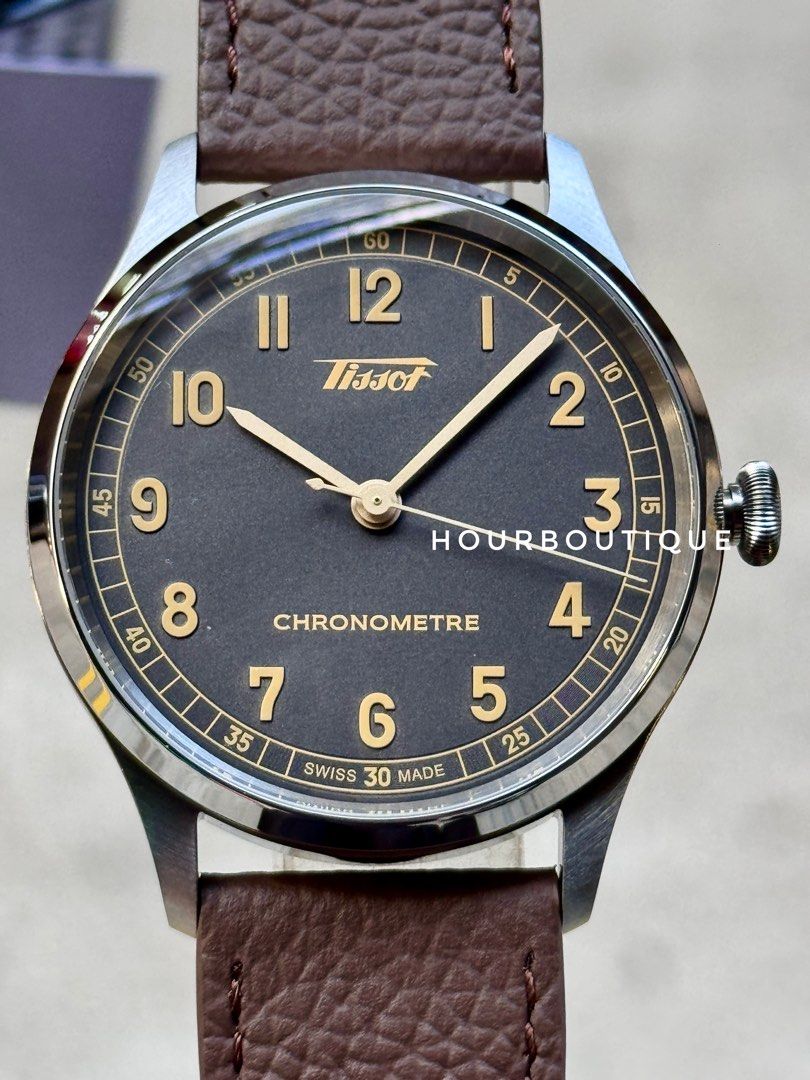 Brand New Tissot Heritage Smoky Grey Dial Chronometer Automatic Watch