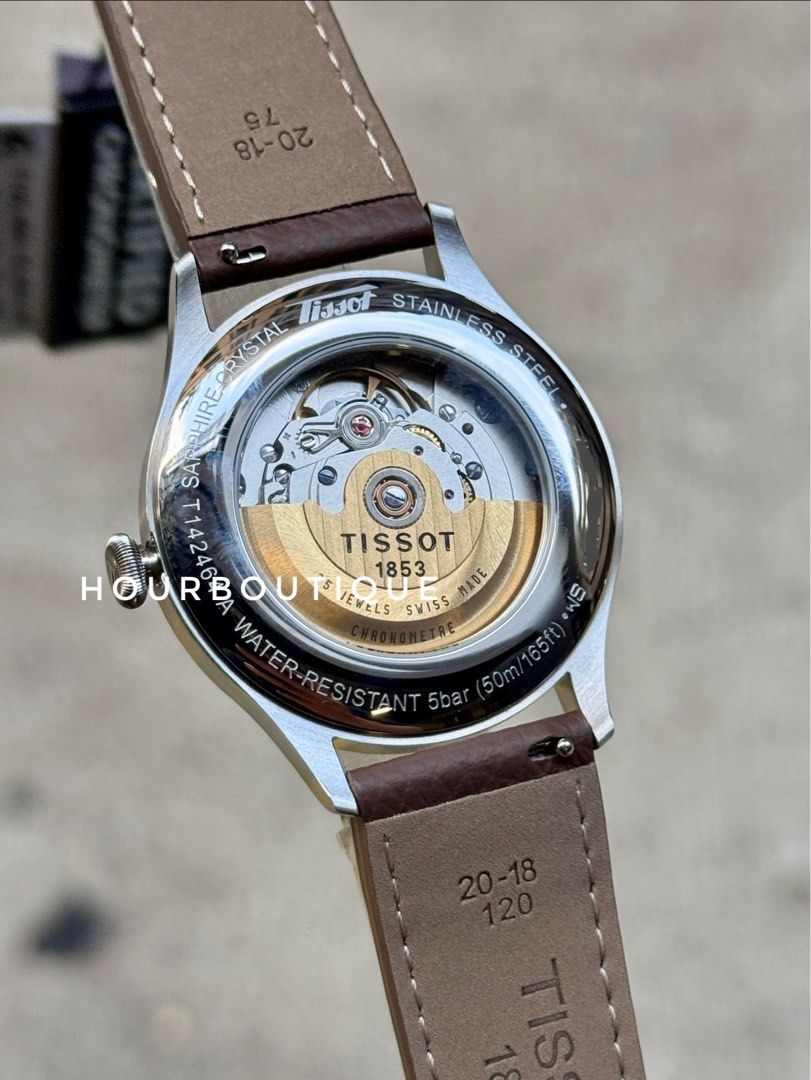 Brand New Tissot Heritage Smoky Grey Dial Chronometer Automatic Watch