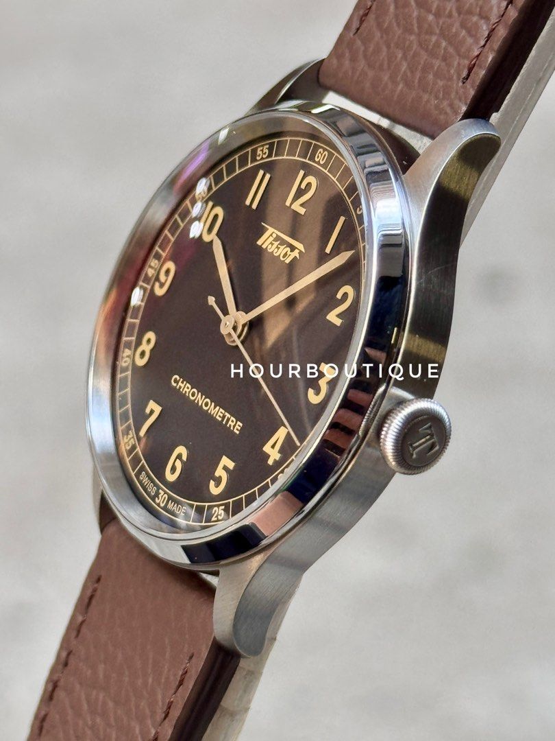 Brand New Tissot Heritage Smoky Grey Dial Chronometer Automatic Watch