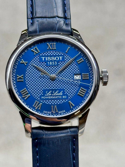 Brand New Tissot Le Locle Blue Dial Automatic Dress Watch T006.407.16.043.00