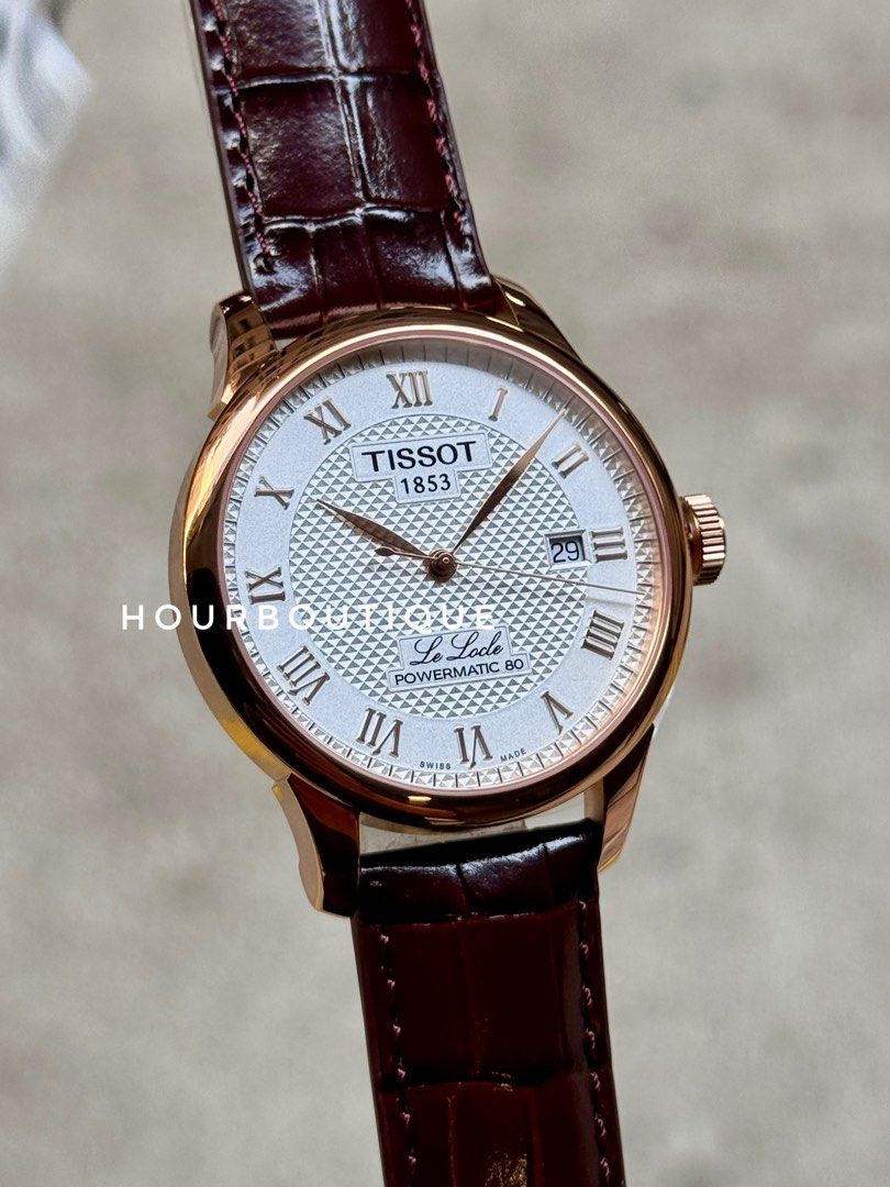 Brand New Tissot Le Locle Rose Gold White Dial Automatic Watch T006.407.36.033.00