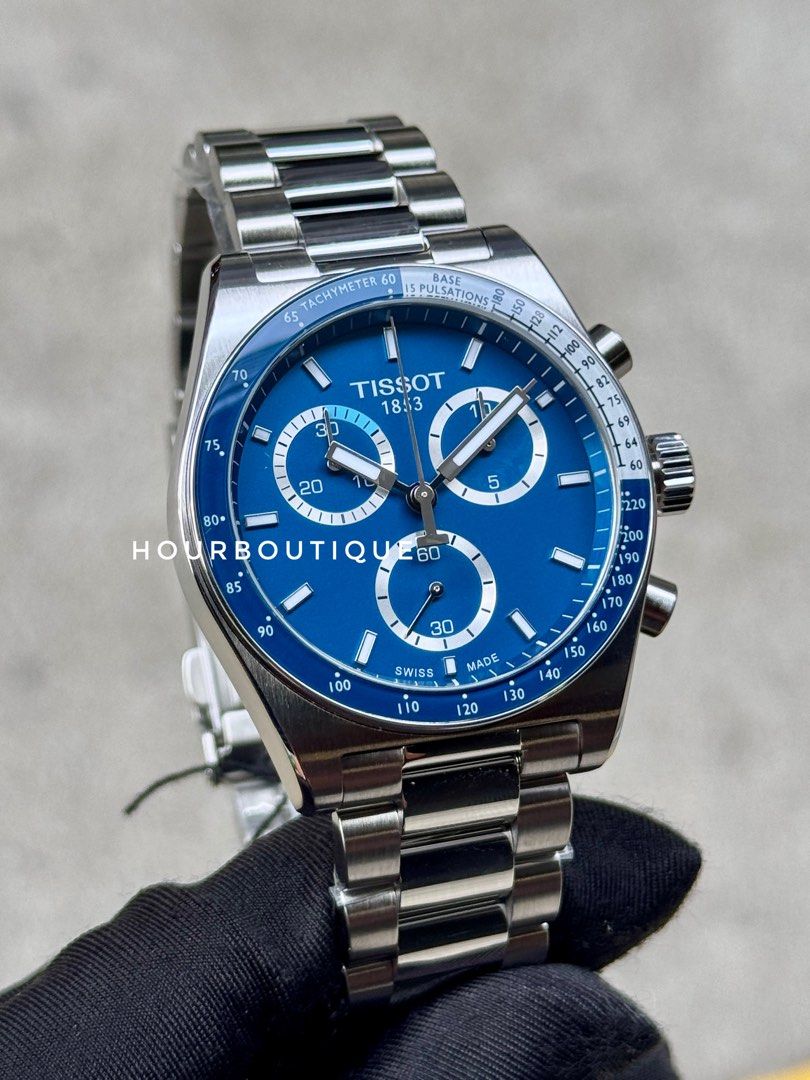 Brand New Tissot PR516 Blue Dial Quartz Chronograph T149.417.11.041.00