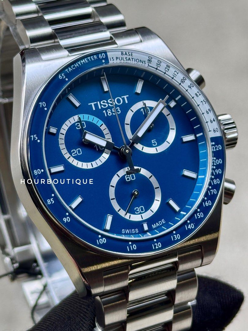 Brand New Tissot PR516 Blue Dial Quartz Chronograph T149.417.11.041.00