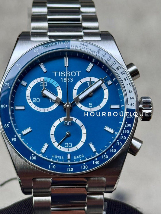 Brand New Tissot PR516 Blue Dial Quartz Chronograph T149.417.11.041.00