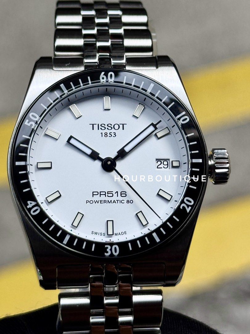 Brand New Tissot PR516 Powermatic 80 White Dial Watch T149.407.11.031.00