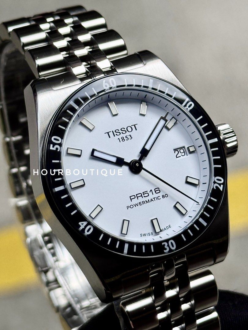 Brand New Tissot PR516 Powermatic 80 White Dial Watch T149.407.11.031.00