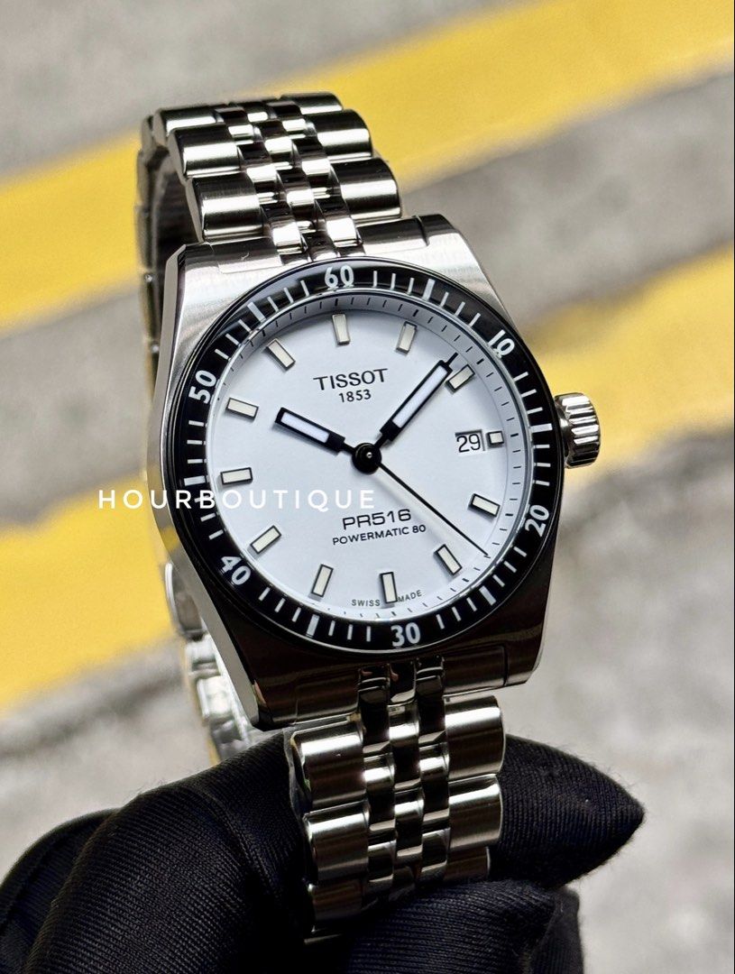 Brand New Tissot PR516 Powermatic 80 White Dial Watch T149.407.11.031.00