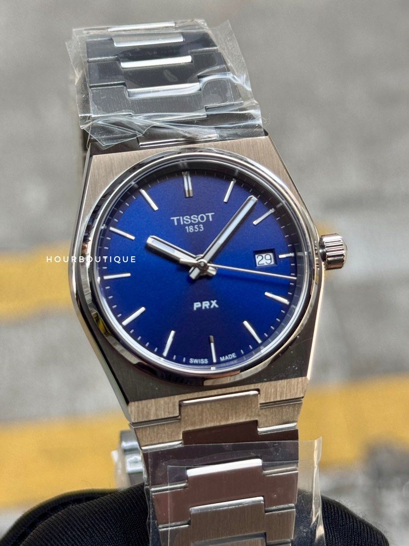 Brand New Tissot PRX 35 Blue Dial Quartz Swiss Made Watch T137.210.11.041.00