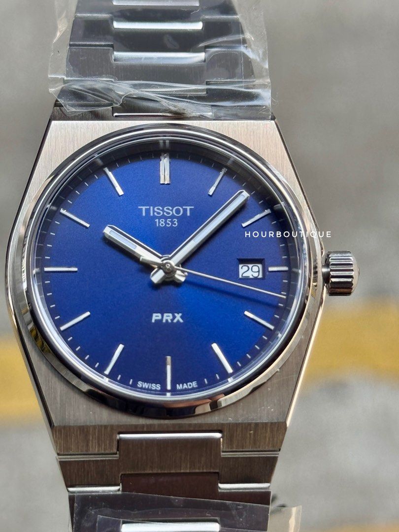 Brand New Tissot PRX 35 Blue Dial Quartz Swiss Made Watch T137.210.11.041.00