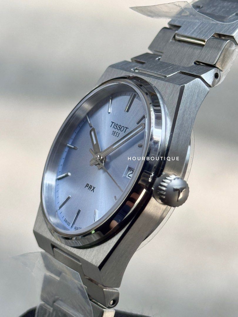 Brand New Tissot PRX 35 Ice Blue Quartz Swiss Made Watch T137.210.11.351.00
