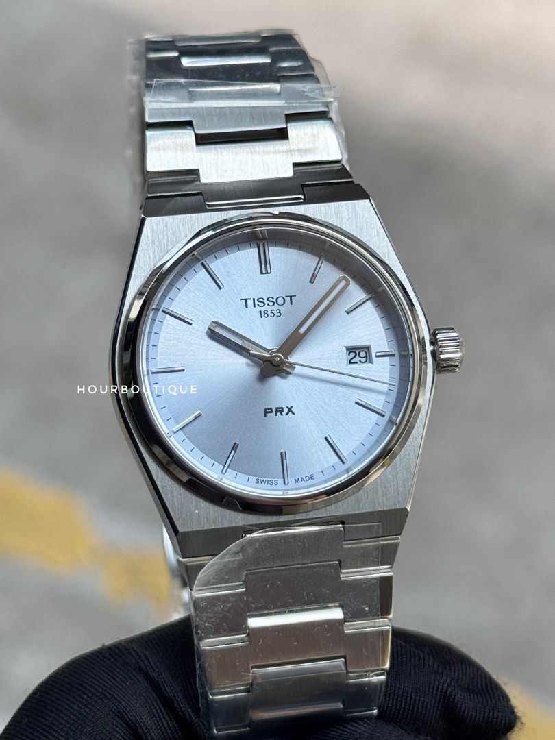 Brand New Tissot PRX 35 Ice Blue Quartz Swiss Made Watch T137.210.11.351.00