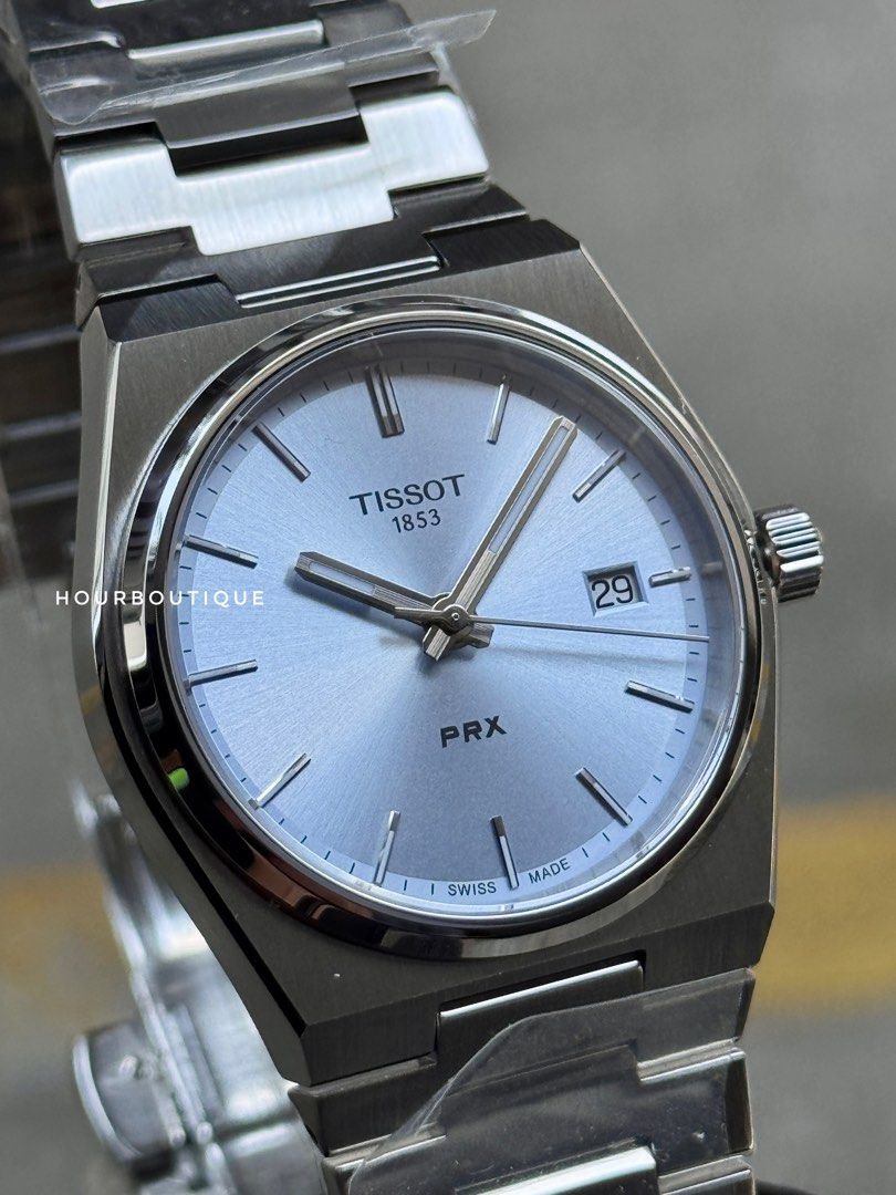 Brand New Tissot PRX 35 Ice Blue Quartz Swiss Made Watch T137.210.11.351.00