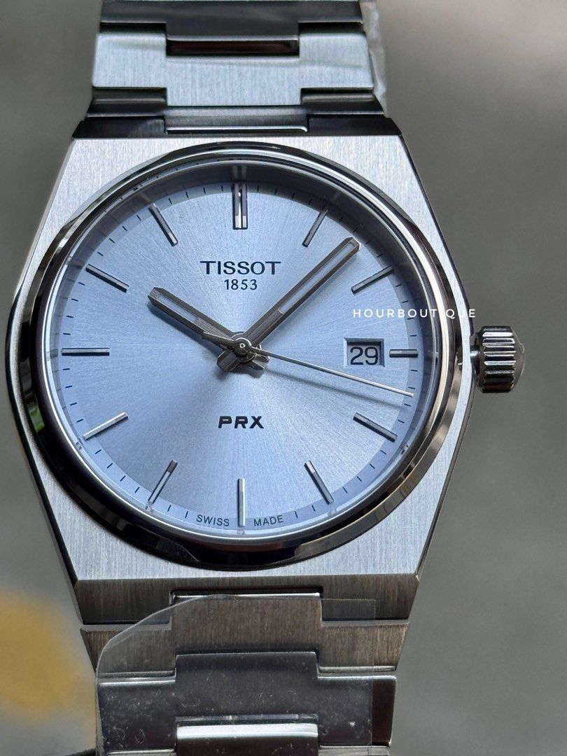 Brand New Tissot PRX 35 Ice Blue Quartz Swiss Made Watch T137.210.11.351.00